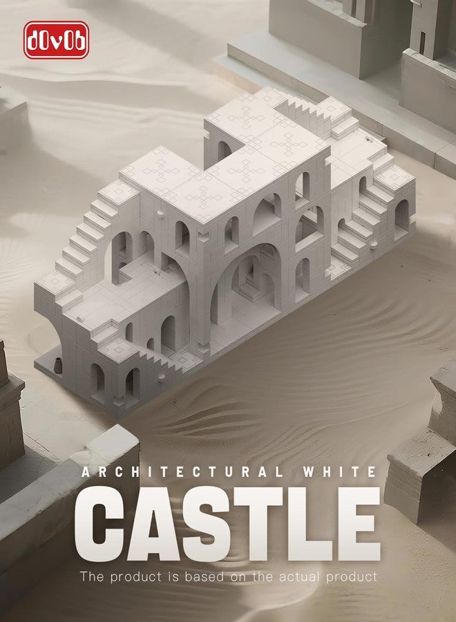 dOvOb Architectural Transformable White Castle Building Blocks Set - 1170PCS Construction Magic Maze Mode Collectible Display Set for Adults and Teenagers - Image 2